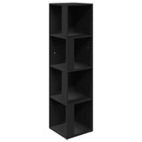 Corner Cabinet Black 33x33x132 cm Engineered Wood 809036