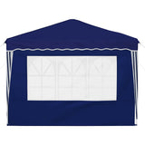Pop-up Party Tent 288 x 288 x 245 cm Blue Oxford Fabric 42019758
