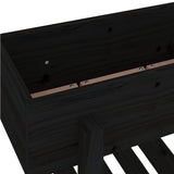 Garden Planter Black 62x30x69 cm Solid Wood Pine 825237
