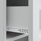 Bedside Cabinet White 43 x 41 x 63.5 cm Engineered Wood 895705