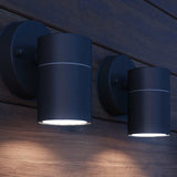 Outdoor LED Wall Lights 2 pcs Stainless Steel Downwards 42416