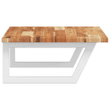 Basin Shelf Wall Mounted Steel and Solid Wood Acacia 3302834
