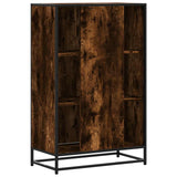 Highboard Smoked Oak 68x35x106.5 cm Engineered Wood and Metal 849071