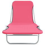 Sunlounger Set of 2 Pink 310345