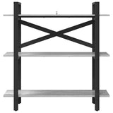 Bookshelf Grey Sonoma 100 x 33.5 x 102 cm Engineered Wood 883949