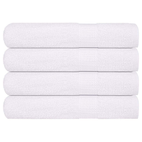 Towels 4 pcs White 100x200 cm 360 gsm 100% Cotton 136666