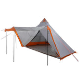 Family Tent Tipi 8-Person Grey and Orange Waterproof 4009447