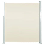 Patio Retractable Side Awning 120x500 cm Cream 48389