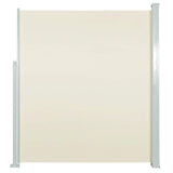 Patio Retractable Side Awning 120x500 cm Cream 48389
