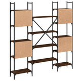 Bookshelf Brown Oak 155.5x24x166.5 cm Engineered Wood 838862