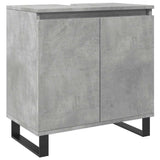Bathroom Cabinet Concrete Grey 58x33x60 cm Engineered Wood 857219
