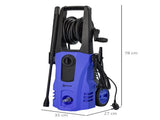 1800W High Pressure Washer, 150 Bar Pressure, 510 L/h Flow, High-Performance Portable Power Jet Wash T3398P313616
