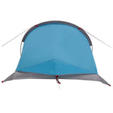 Backpacking Tent Blue 4-Person 185T Polyester with PU Coating 42018572