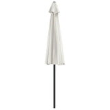 Garden Parasol with Aluminium Pole Sand 270x144 cm Half 44587