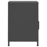 Nightstand Anthracite 35x35x51 cm Steel 336222