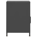 ZNTS Nightstand Anthracite 35x35x51 cm Steel 336222