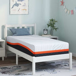 Mattress White and Grey 80 x 160 cm Memory Foam 4106298