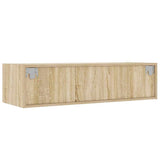 TV Cabinet with LED Lights Sonoma Oak 100X35.5x25 cm 860240