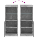 Sideboard with LED Lights Concrete Grey 41x37x100 cm 836689