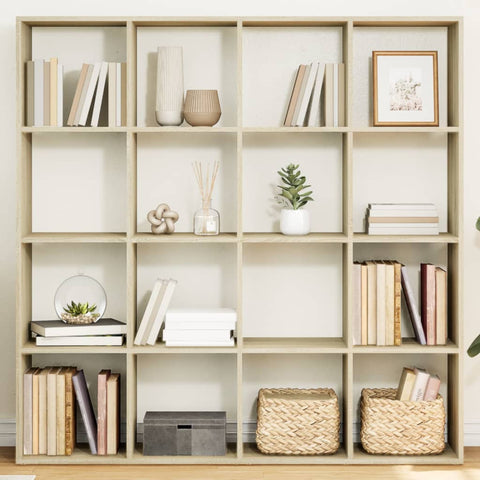 Book Cabinet Sonoma Oak 137.5x29x137.5 cm Engineered Wood 3310291