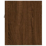 ZNTS 2 Piece Bathroom Furniture Set Brown Oak Engineered Wood 826625