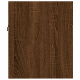 ZNTS 2 Piece Bathroom Furniture Set Brown Oak Engineered Wood 826625