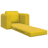 Sofa Bed Yellow 98 x 71 x 83 cm Velvet 4106671