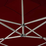 Professional Folding Party Tent with Walls Aluminium 3x3 m Wine Red 45489