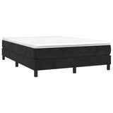 Box Spring Bed Frame Black Double Velvet 3121192