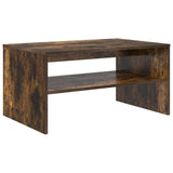 Coffee Table Smoked Oak 80 x 50 x 40 cm Engineered Wood 8000280