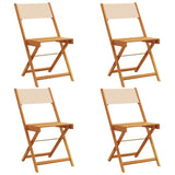 Garden Chair Set of 4 Beige 3214619
