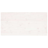 Table Top White 100x50x2.5 cm Solid Wood Pine Rectangular 824406