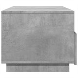 Coffee Table with LED Lights Concrete Grey 90x49x40 cm 839836