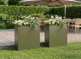 Garden Planter 2 pcs Olive Green 50 x 20 x 75 cm 8005463