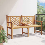 Garden Bench 150 x 60 x 90 cm Solid Teak Wood 42001968