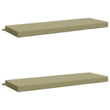 2-Piece Bench Cushions SOEST 2 pcs 100% Polyester Light Green 950301