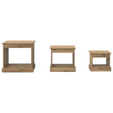 Coffee Table 3 pcs Artisan Oak Engineered Wood 881451