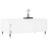 Coffee Table White 90x50x36.5 cm Engineered Wood 830796