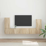 TV Cabinet Set 4 pcs Sonoma Oak Engineered Wood 3409116