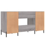 Desk Grey Sonoma 140x50x75 cm Engineered Wood 829562