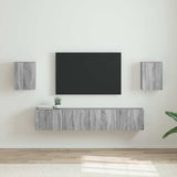 TV Wall Cabinet Wall-mounted 2 pcs Grey Sonoma 30 x 31 x 40 cm 892262