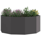 Planter Black 90 x 90 x 35 cm Steel 883731