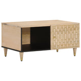 ZNTS Coffee Table 80x50x40 cm Solid Wood Mango 358252