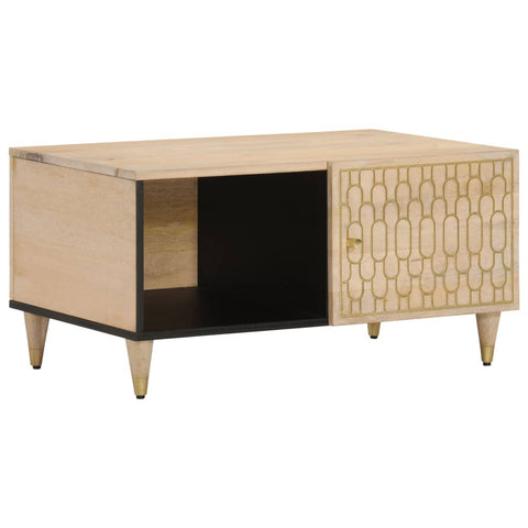 ZNTS Coffee Table 80x50x40 cm Solid Wood Mango 358252