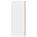 Hanging Cabinet with Door Sonoma Oak and White 40 x 31 x 80 cm 884260