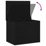 Storage Box Black oak 60 x 42 x 46 cm Engineered Wood 862290