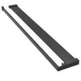 Walk-in Shower Wall with Shelf Black 80x195 cm ESG Glass&Aluminium 3185446