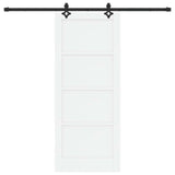 Sliding Door ORKDAL White 83 x 202 cm Solid Pine Wood 3445551