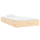 Bed Frame Natural wood Solid pine wood Single Durable Bed Frame 820052