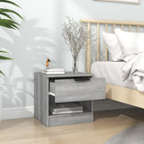 Bedside Cabinets 2 pcs Grey Sonoma Engineered Wood 817048